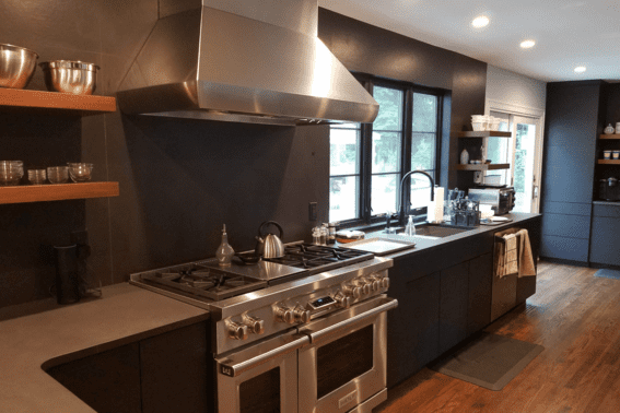 Floating Shelves in Kitchen by Raymond Design Builders in Fairfield County, Connecticut