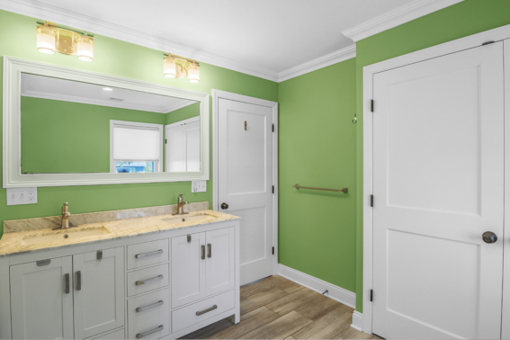 Green Unique Bathroom Walls by Raymond Design Builders in Fairfield, County, CT