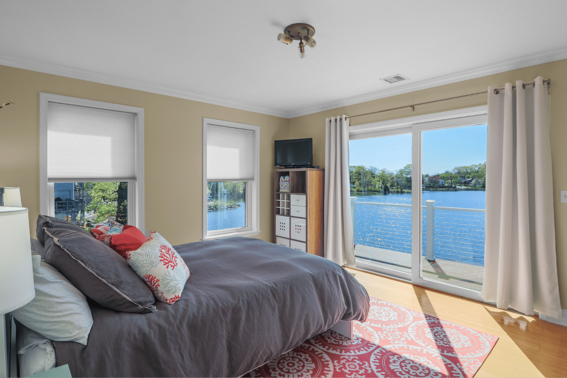 Water Views from Bedroom in Fairfield County, CT by Raymond Design Builders 