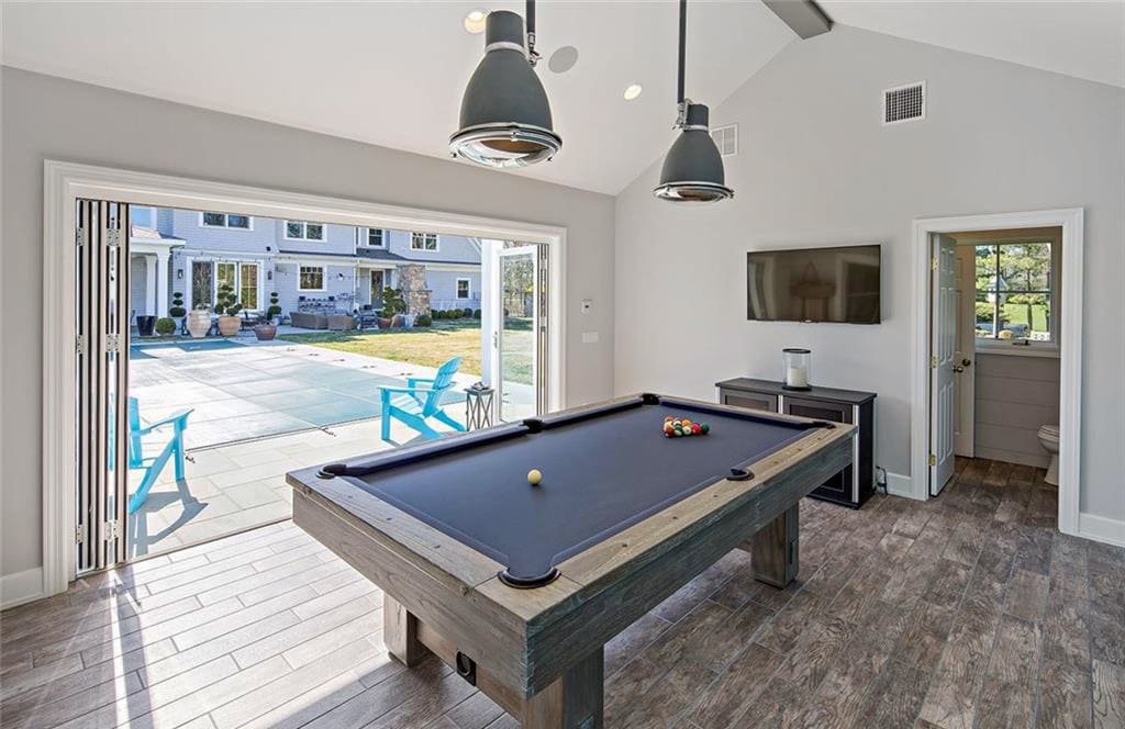 Raymond Design Builders Indoor Pool Table in Pool House