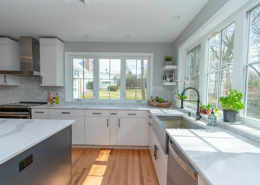 light and bright kitchen sink by raymond design builders in ct