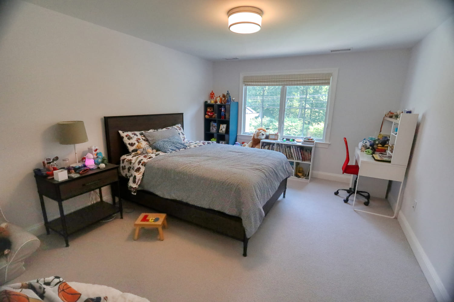 blue and white childrens bedroom by raymond design builders in ct