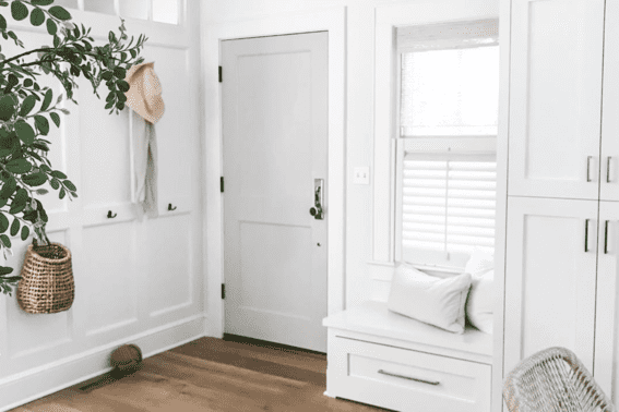 entryway by Raymond Design Builders in Fairfield County, Connecticut