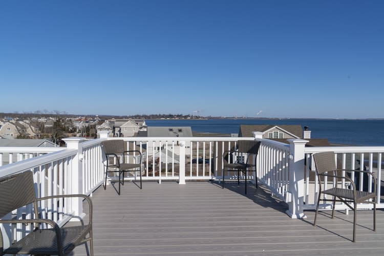 nautical third floor and rooftop deck remodel in fairfield county ct by raymond design builders